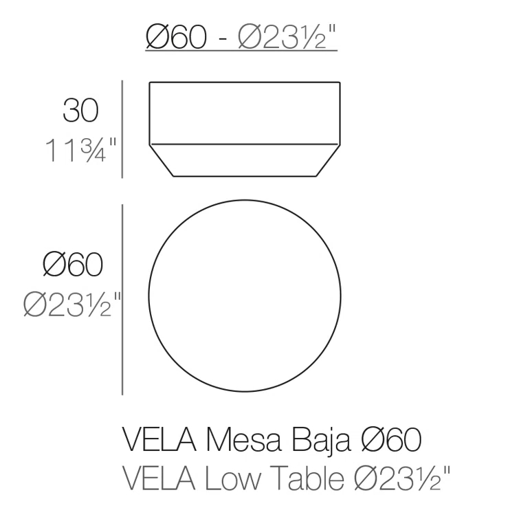 Vondom Vela Plastic Coffee Table