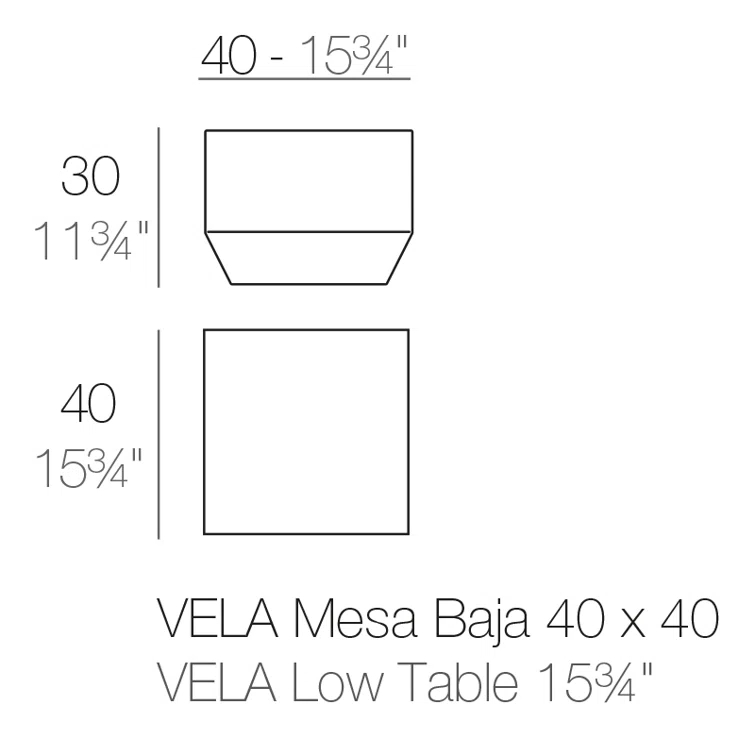 Vela Resin Coffee Table