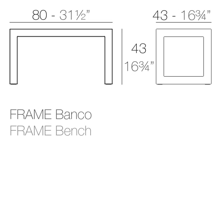 Frame Matt Polyethylene Picnic Bench