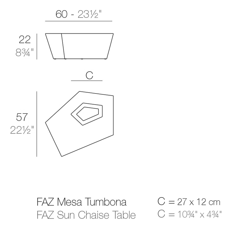 Faz Plastic Coffee Table