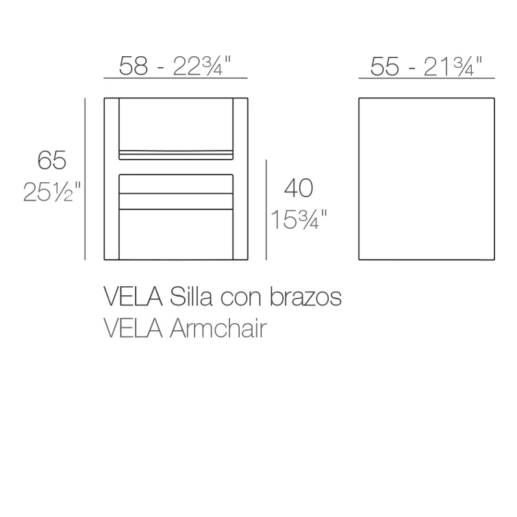 Vela - Resin Armchair - Basic
