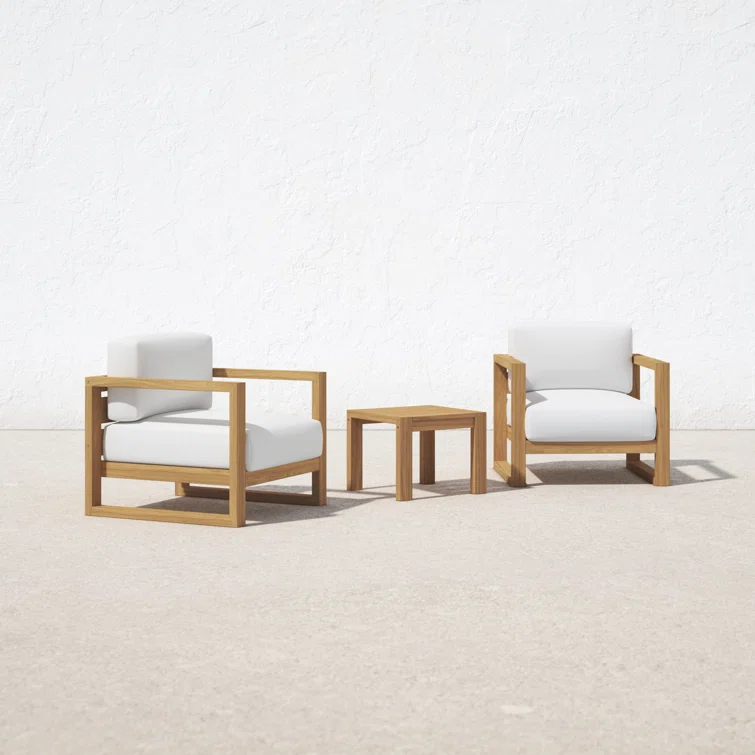 Cambridge 3 Piece Outdoor Patio Teak Set