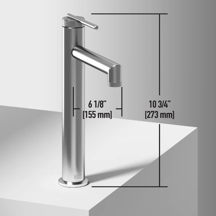 Sterling 11" H Single Handle Vessel Sink Bathroom Faucet