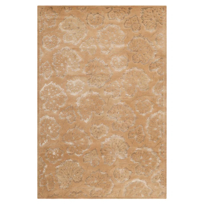 Geranium Leaf Martha Stewart Hand Tufted 50% Viscos, 50% Wool Rug