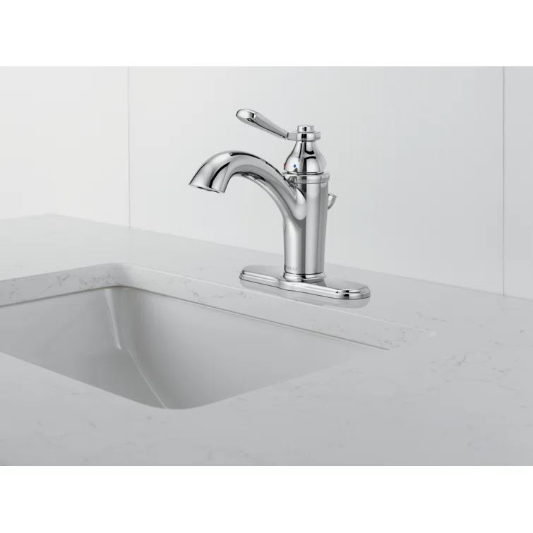 Elmhurst Single-Hole Single-handle Bathroom Faucet with Drain Assembly