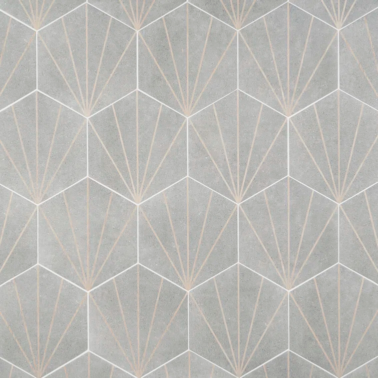 Arbor Hex Beams 13" x 14.5" Porcelain Wall & Floor Tile (10.51 Sq. Ft. / Case)