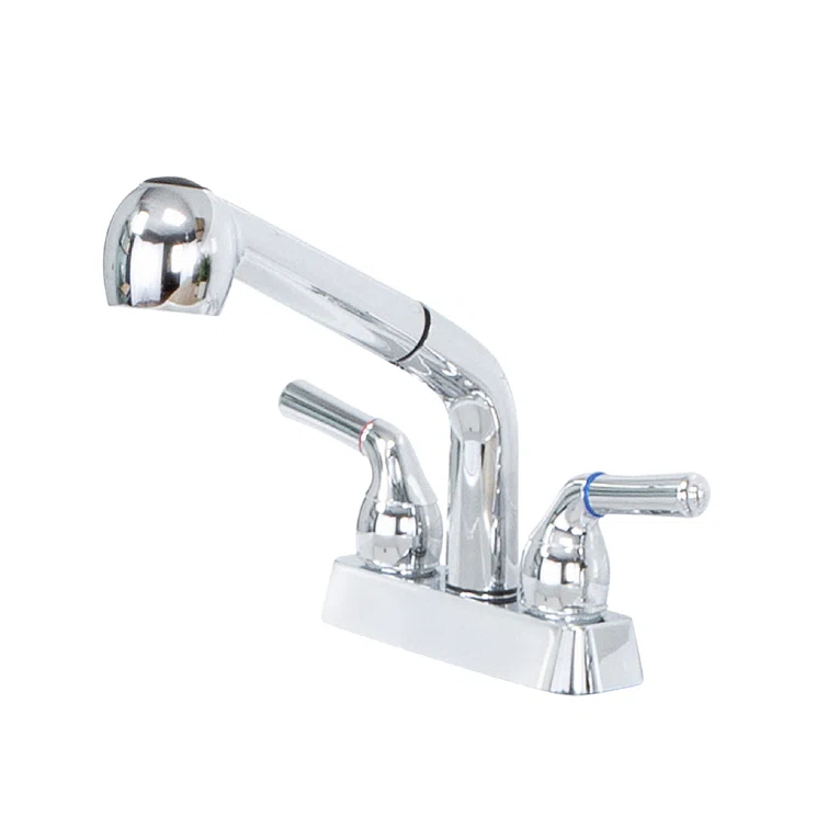 Utility-Sink 012 USFCT10CP Dual-Handle ABS Plastic Pull-Out Faucet