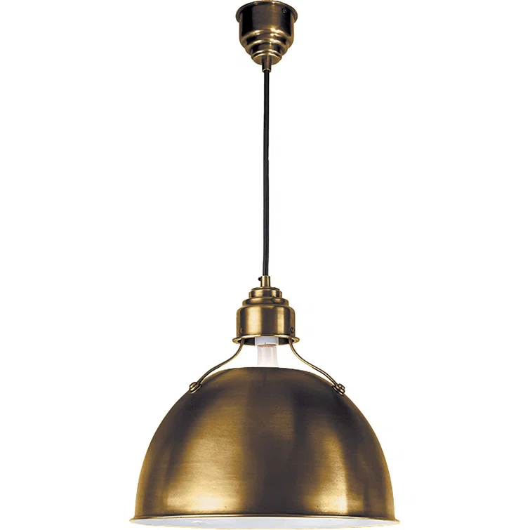 Eugene Antique Brass 12" Indoor Pendant Light
