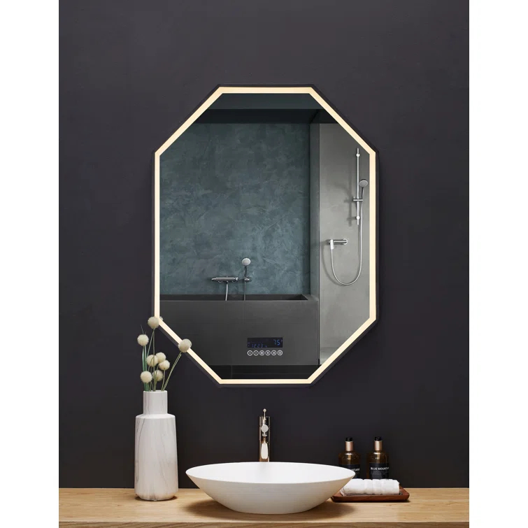 Ancerre Designs Otto Metal Flat LED Wall Mirror