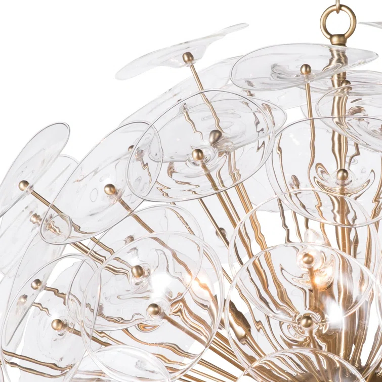 Poppy Glass Chandelier Large