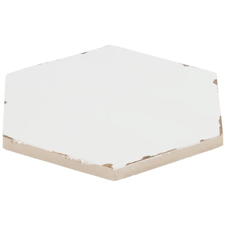 Bond Tile Palo Alto Hex 6" Hexagon Handmade Look Porcelain Floor and Wall Tile (5.38 Sq. Ft. / Case)