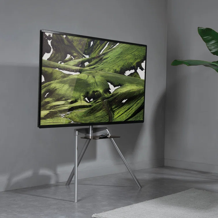 Mount-It Easel TV Stand & Portable TV Tripod Holds up to 88 Pounds and Fits 43 - 65 Inch Screens