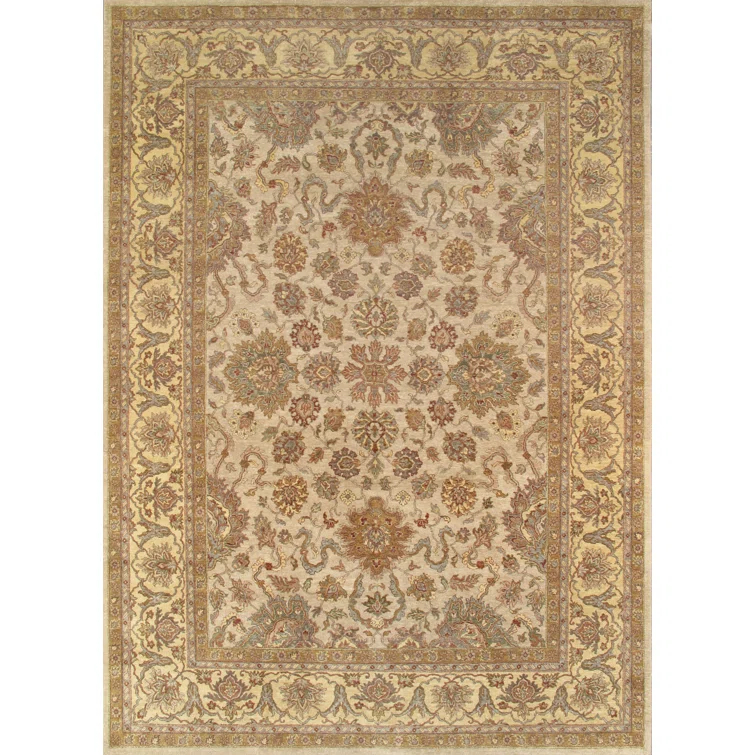 Pasargad Agra Traditional Lamb's Wool Area Rug | Wayfair