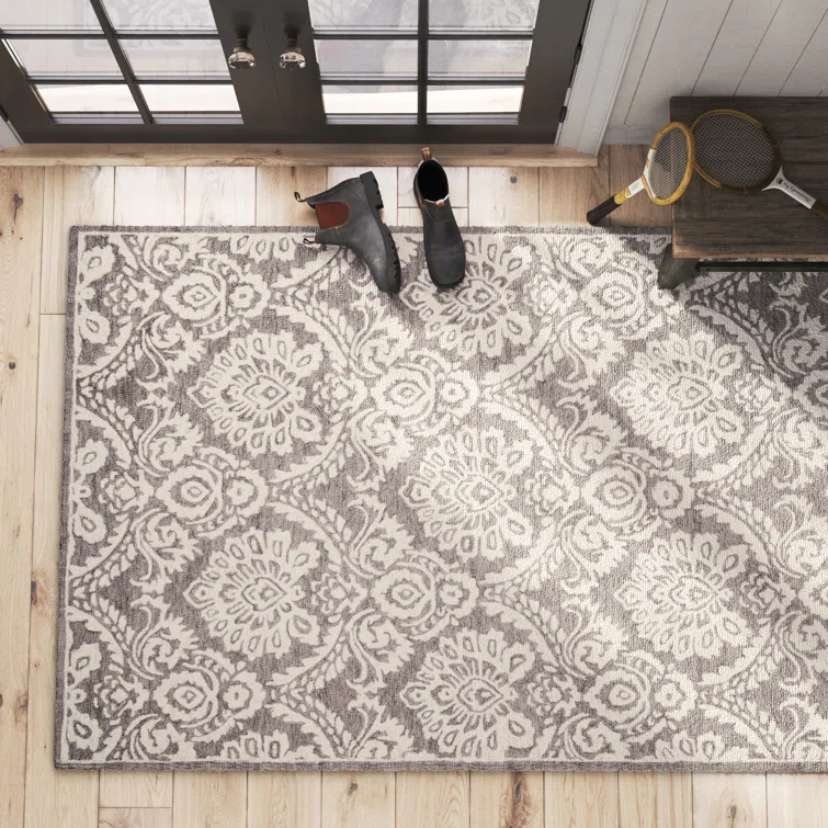 Tansy Wool Ivory/Gray Rug