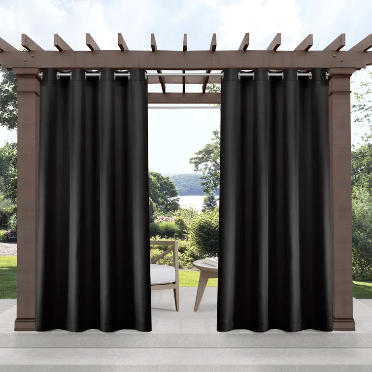 Cabana Solid Heavyweight Indoor Outdoor Curtains