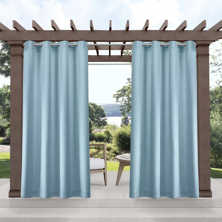 Cabana Solid Heavyweight Indoor Outdoor Curtains