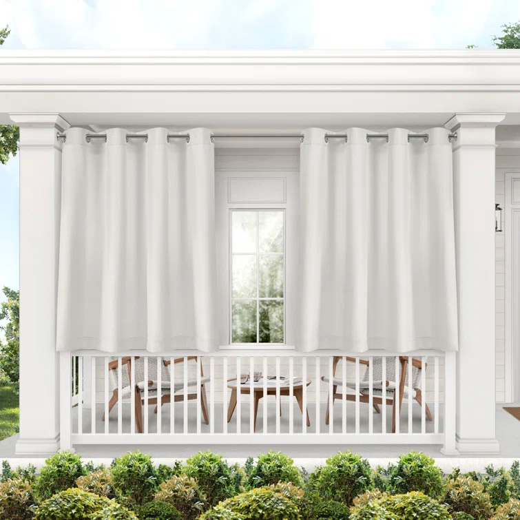 Cabana Solid Heavyweight Indoor Outdoor Curtains