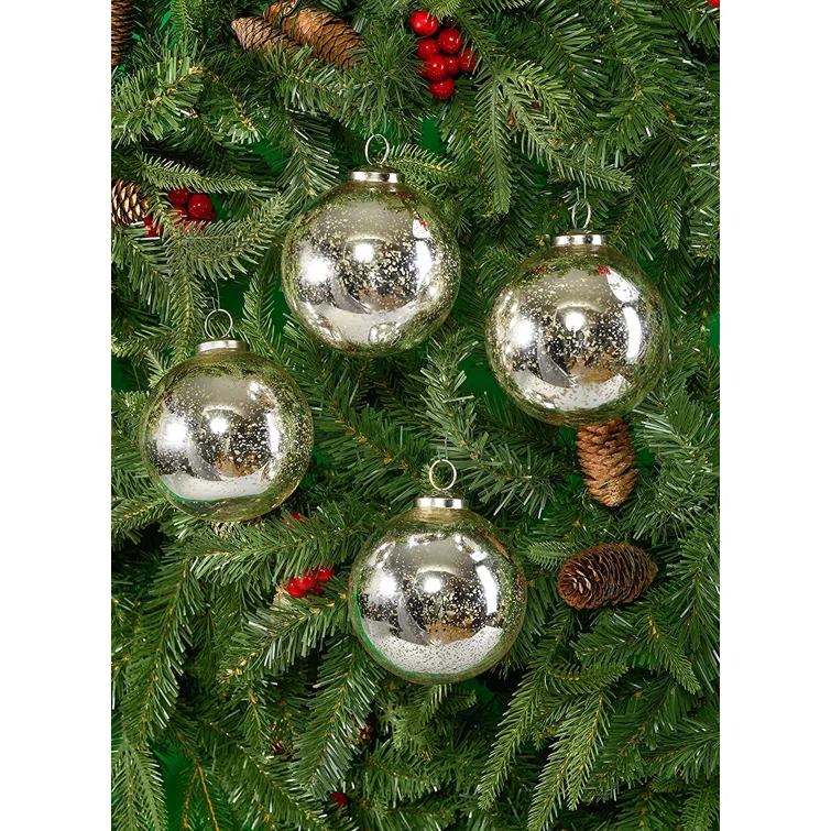 The Holiday Aisle® Glass Ball Ornament (Set of 4)