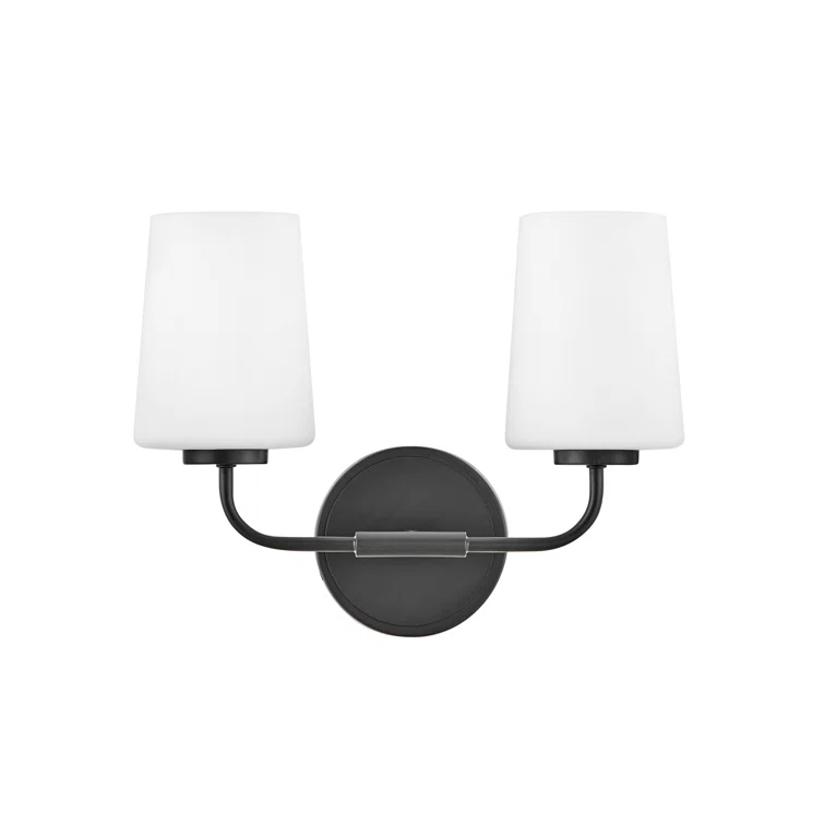 Fitz 2 Light Frosted Dimmable Vanity Light