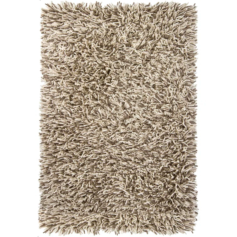 Big Jos Wool Area Rug in White And Gray