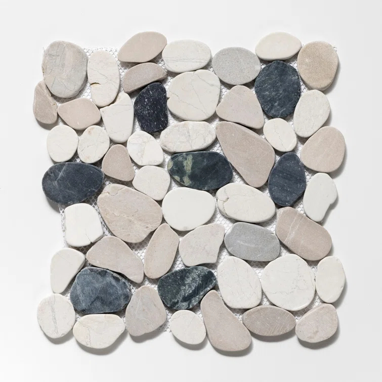 Sliced Pebble Mosaic Wall & Floor Tile