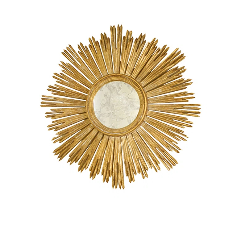 Worlds Away Margeaux Wood Flat Wall Mirror