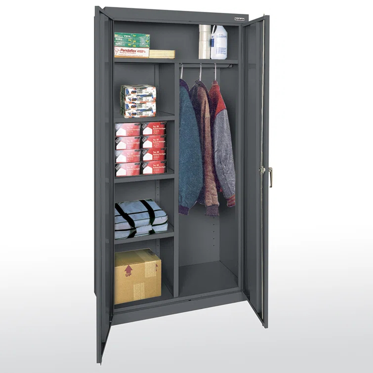 Classic Plus Sandusky Lee Classic 36" L x 18" W x 72" H Steel Garage Storage Cabinet by Sandusky