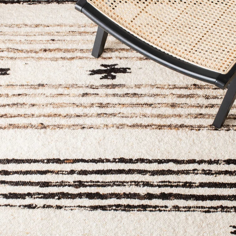 Abbie-Lea Natura Hand Woven 90% Wool And 10% Cotton Southwestern Rug
