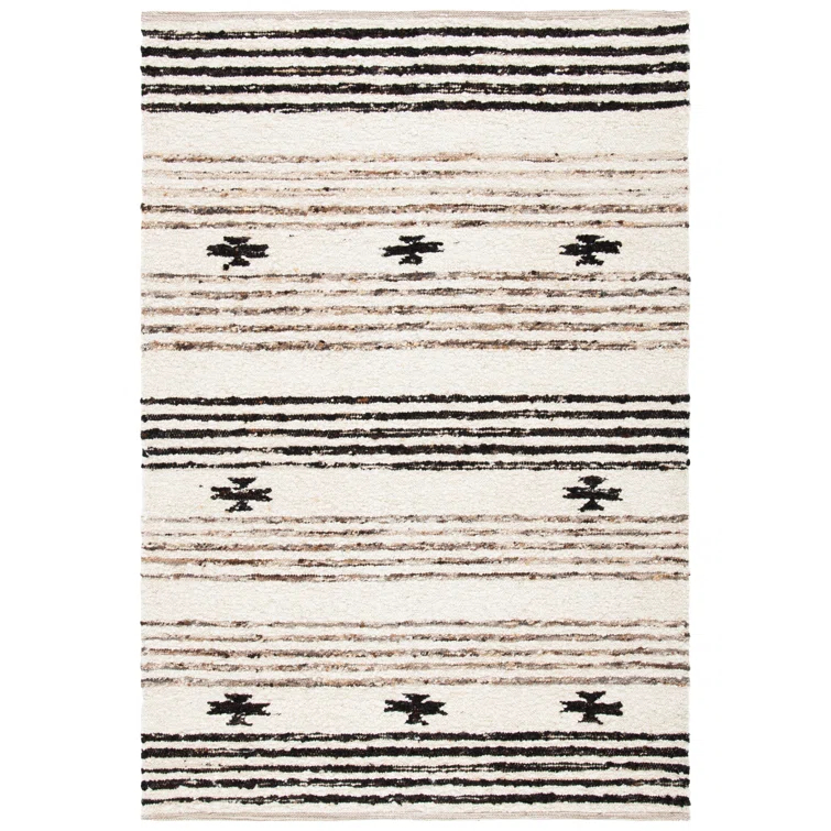 Abbie-Lea Natura Hand Woven 90% Wool And 10% Cotton Southwestern Rug