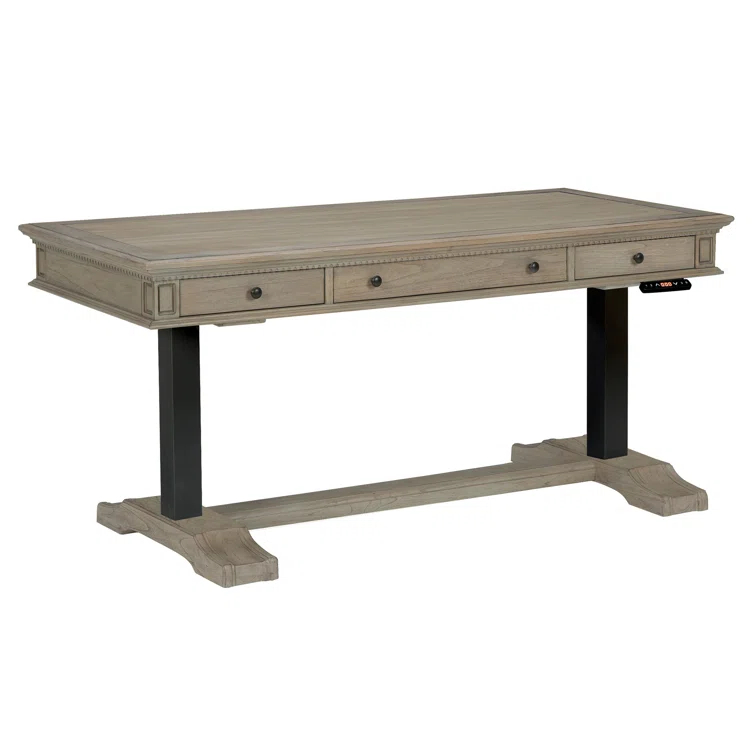 Wellington Estates 60.5'' Traditional Wood Home Office Desk with Drawers