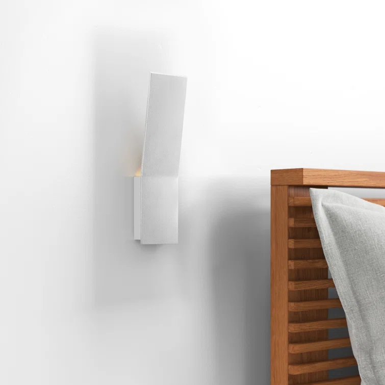 Sleek Pewter 11" LED Sconce with Clear Diffuser Glass and Dimmable Light