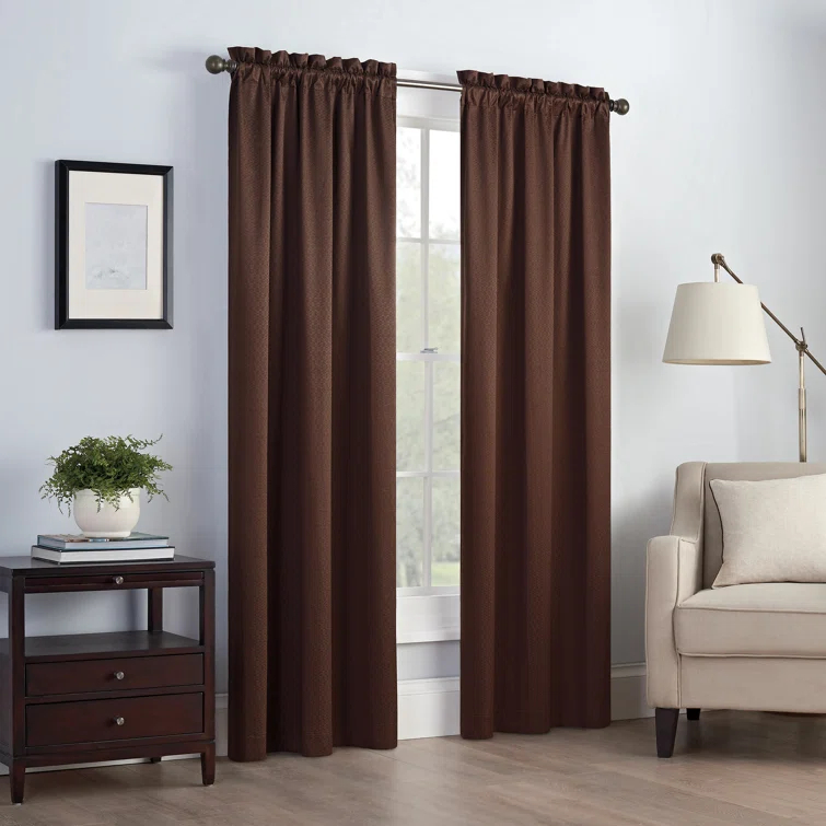 Canova Polyester Blend Light Filtering Curtain Panel