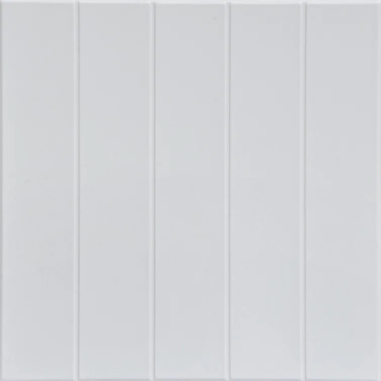 Bead Board 1.6 ft. x 1.6 ft. Polystyrene Glue-up Ceiling Tile