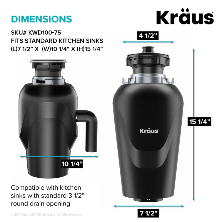 KRAUS 32-in. Bellucci Workstation Composite Kitchen Sink with WasteGuard™ Garbage Disposal