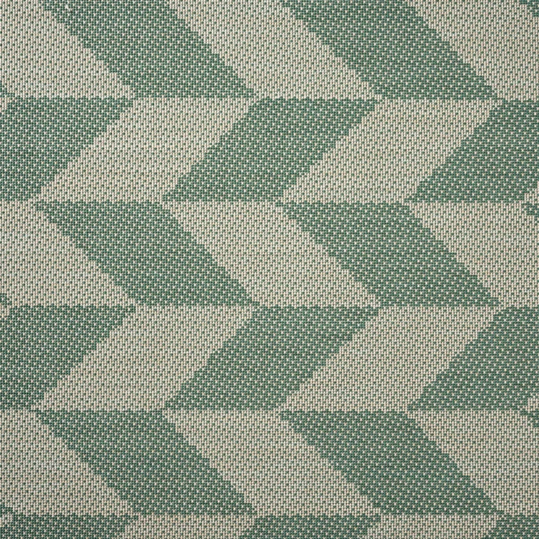NICOLE MILLER NEW YORK Patio Country Calla Herringbone Indoor/Outdoor Area Rug, Beige/Green