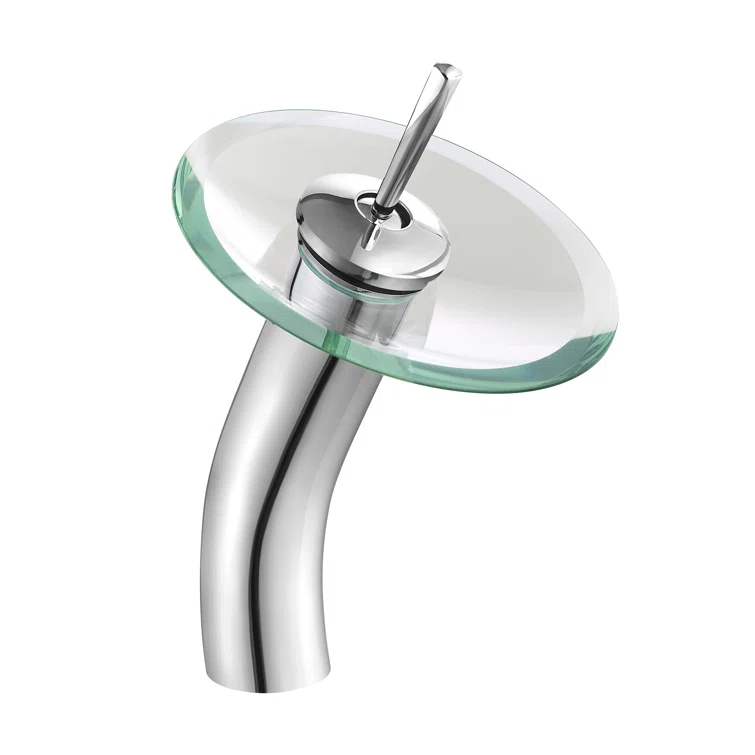 Cascade 16.5 Glass Vessel Sink with Faucet