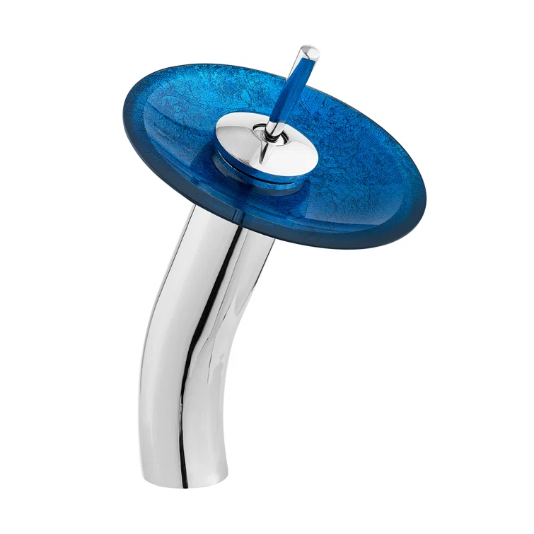 Cascade 16.5 Glass Vessel Sink with Faucet