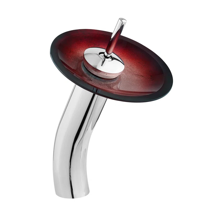 Cascade 16.5 Glass Vessel Sink with Faucet