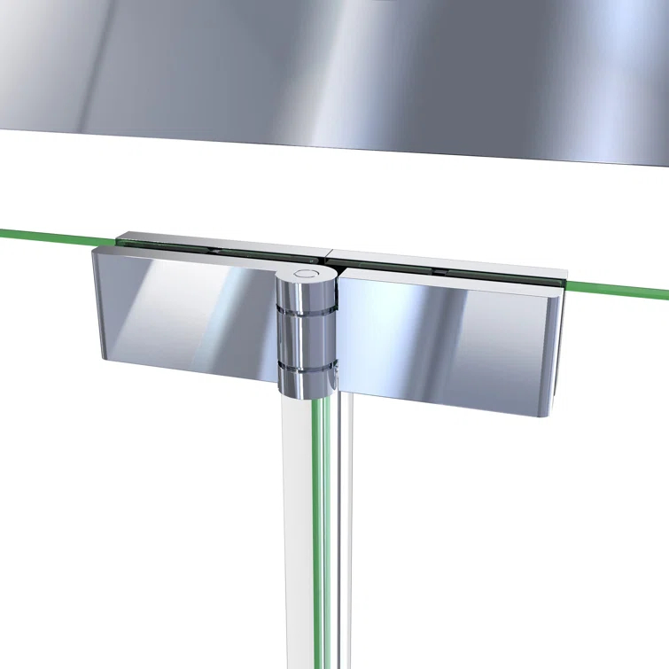 Dreamline Butterfly-S 30-31 1/2 In. W X 74 In. H Semi-Frameless Sliding Bi-Fold Shower Door In Brushed Nickel