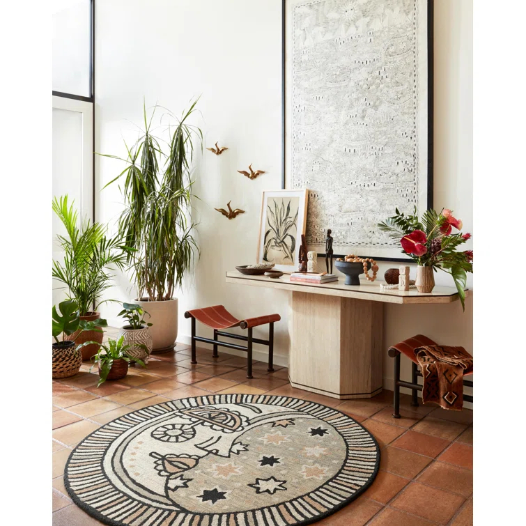 Ayo Hand Hooked Wool Abstract Rug