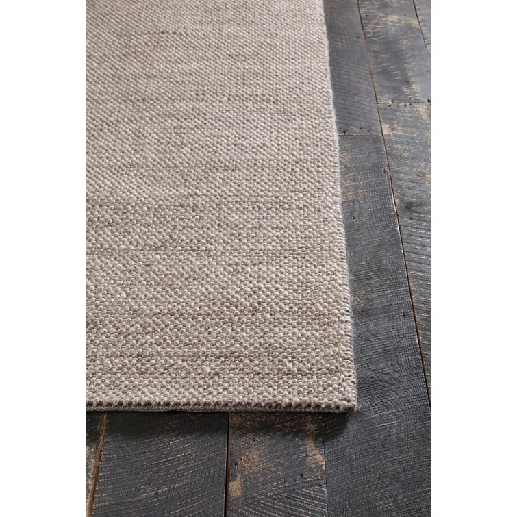 Handmade Luxe Gray Wool-Viscose Blend 5' x 7' Tufted Rug