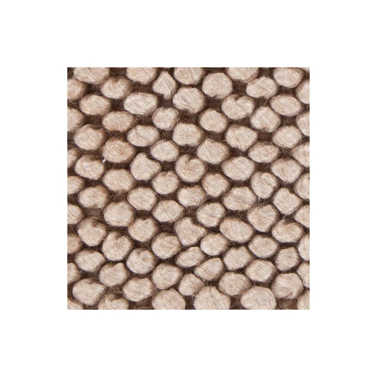 Handwoven Luxe Gray Wool-Viscose Blend Rectangular Rug 9' x 13'