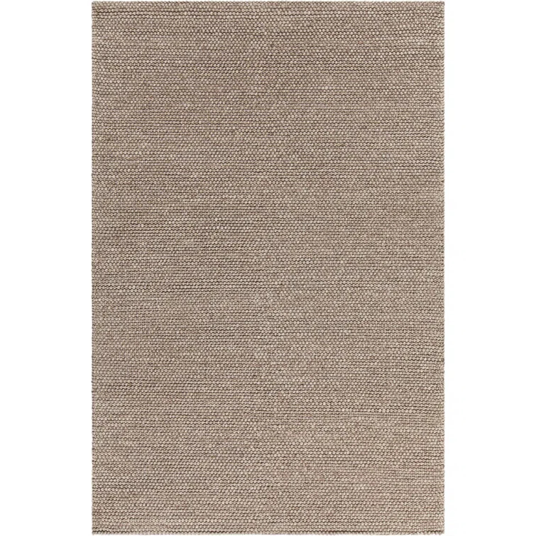 Handmade Luxe Gray Wool-Viscose Blend 5' x 7' Tufted Rug