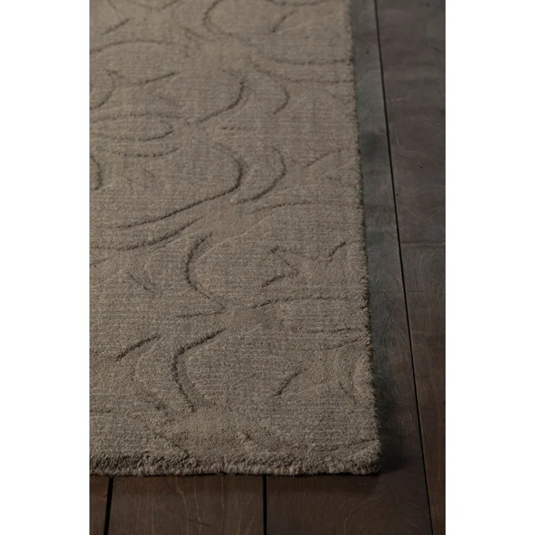 Rekha Patterned Tranditional Brown Area Rug