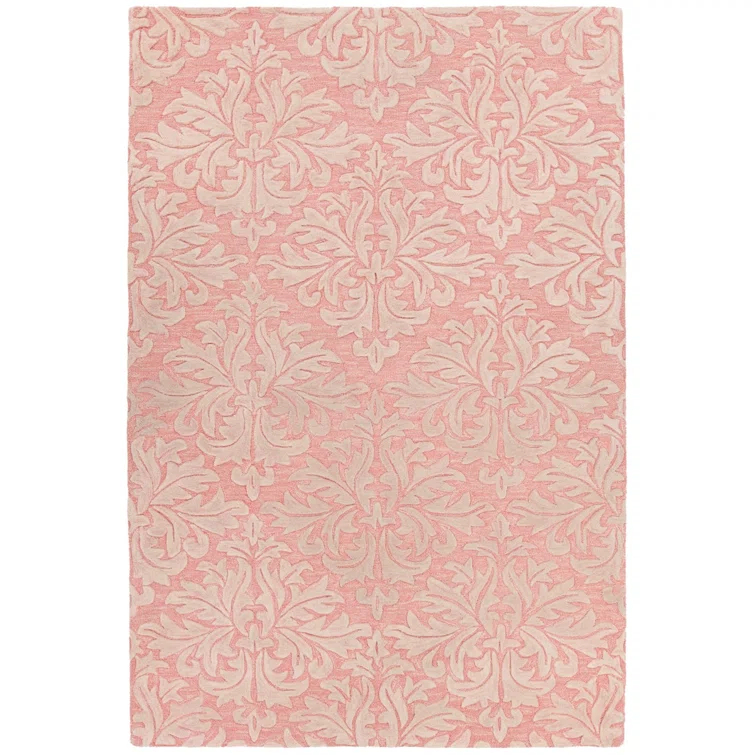 Yelena Performance Wool Damask Indoor Rug