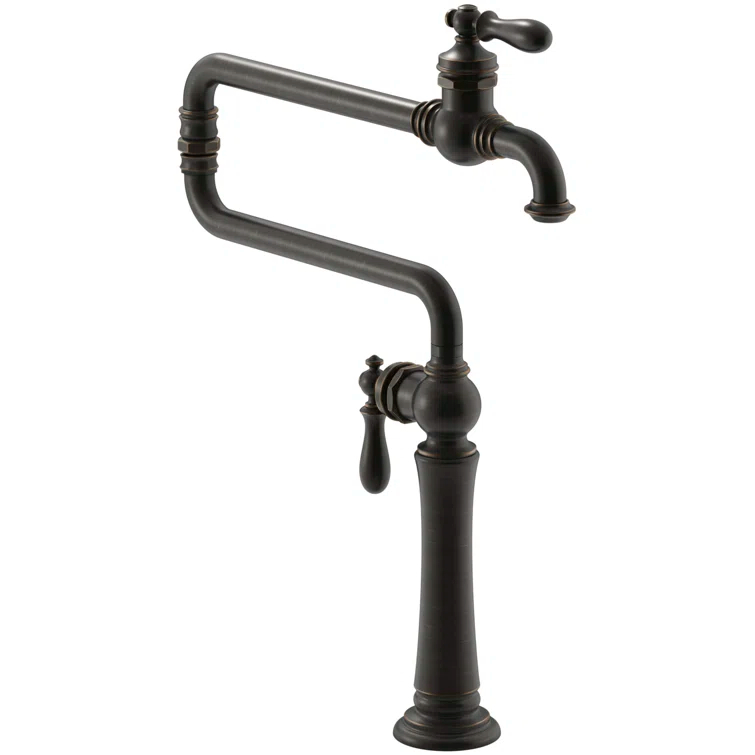 Artifacts® Single-Hole Deck-Mount Pot Filler with Extended Spout