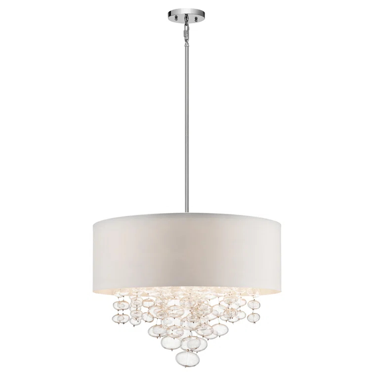 Seaforth 5 - Light Dimmable Drum Chandelier