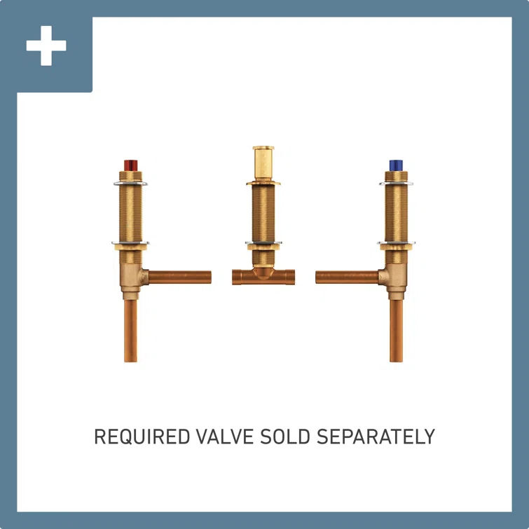 Chateau Double Handle Deck Mounted Roman Tub Faucet Trim