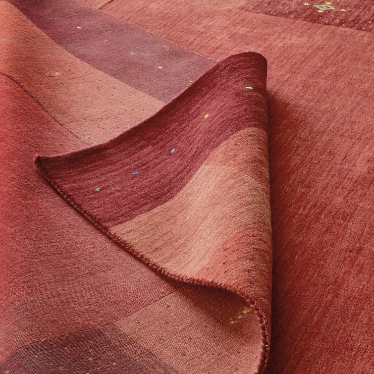 Seville Handmade Flatweave Wool Red/Rust Area Rug