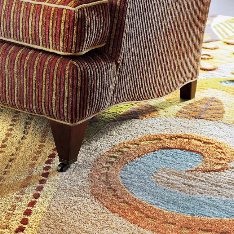 Art and Soul Handmade Tufted Wool Yellow/Green/Red Area Rug